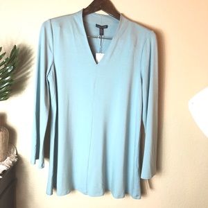 Eileen Fisher  NWT Viscose Jersey Blouse Top